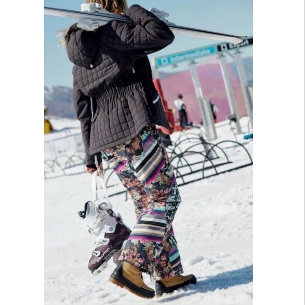 Fp Movement Bunny Slope Printed Ski Pants Medium